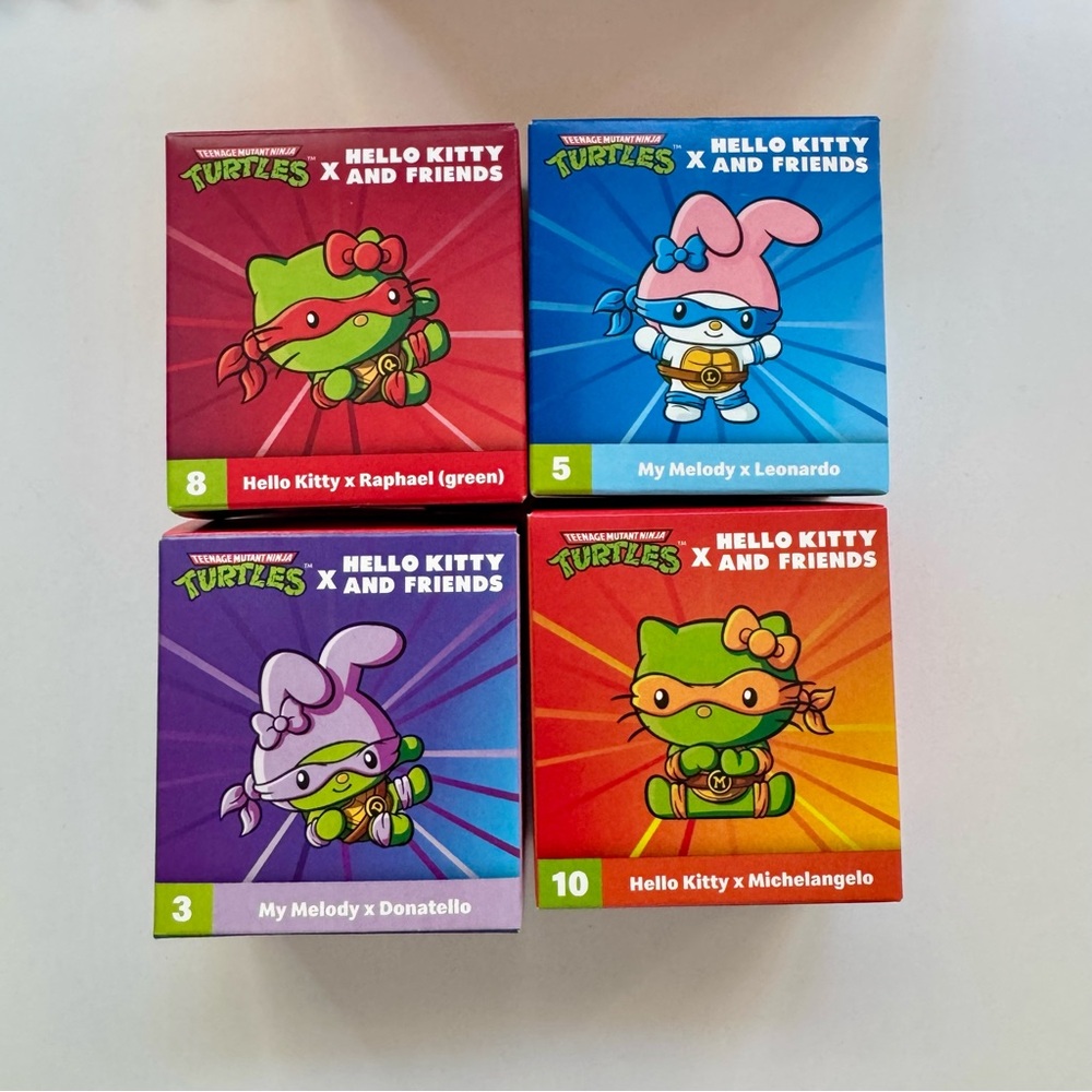 McDonald's Hello Kitty x TMNT Toy Set - #3, #5, #8, #10